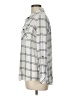 Be Cool 100% Rayon Plaid Silver Long Sleeve Button-Down Shirt Size L - photo 5