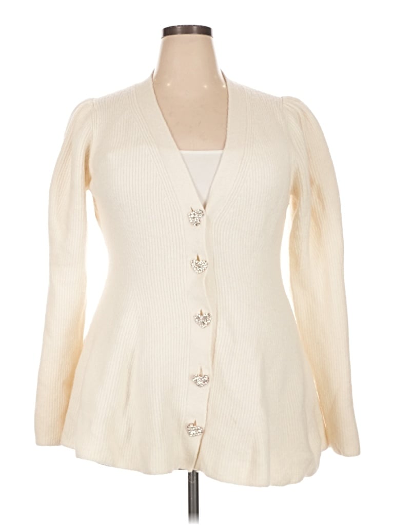 Pre-owned Maeve Cardigan Sweater In Ivory