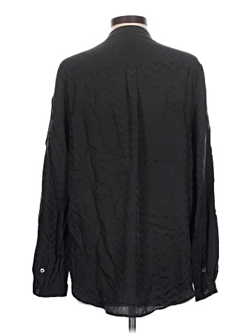 Equipment Long Sleeve Silk Top (view 2)