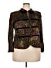 Jessica Howard 100% Rayon Paisley Brown Jacket Size 20 Petite - photo 1