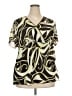 Blue Diamond Plus 100% Polyester Green Short Sleeve Blouse Size 22 - photo 1