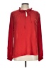 Paraphrase 100% Polyester Red Long Sleeve Blouse Size L - photo 1