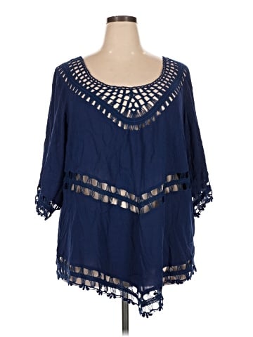 City Chic 3/4 Sleeve Blouse (view 1)