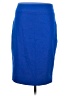 Express Solid Blue Formal Skirt Size 8 - photo 1