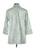 Max Mara Paisley Green 3/4 Sleeve Button-Down Shirt Size L (estimated) - photo 2