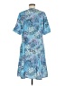 Unbranded 100% Polyester Print Blue Casual Dress Size M - photo 2