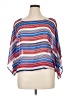 Charming Charlie 100% Polyester Blue 3/4 Sleeve Blouse Size L - photo 1