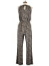 En Focus Studio Animal Print Black Jumpsuit Size 8 - photo 2