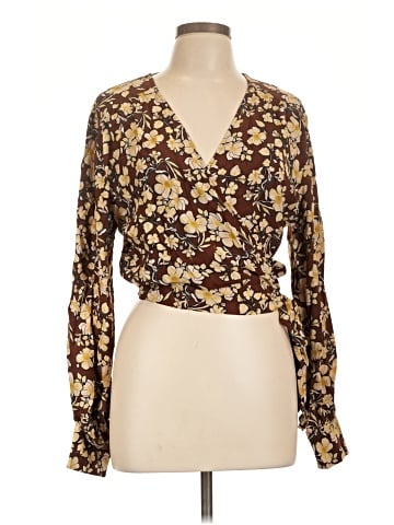 Topshop Long Sleeve Blouse (view 1)