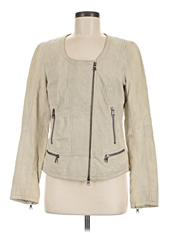Banana Republic Monogram Leather Jacket (view 1)