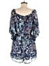 Bailey Blue 100% Polyester Floral Blue Romper Size M - photo 2