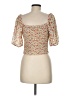 Lush 100% Polyester Ivory 3/4 Sleeve Blouse Size M - photo 2