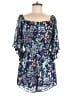 Bailey Blue 100% Polyester Floral Blue Romper Size M - photo 1