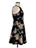Aqua Floral Black Cocktail Dress Size M - photo 4