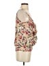 American Rag Cie 100% Polyester Floral Tan Sleeveless Blouse Size S - photo 4