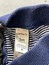 Carter's 100% Cotton Stripes Blue Active Pants 0-3 MO / 3 MO - photo 3