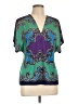 Cache Green Short Sleeve Blouse Size L - photo 1