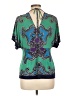 Cache Green Short Sleeve Blouse Size L - photo 2