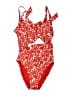 Lands' End Floral Red One Piece Swimsuit Size 12 - photo 1