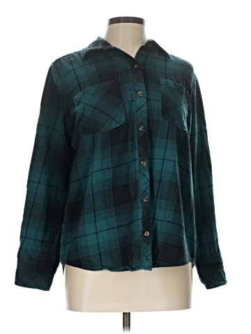 Natural Reflections Long Sleeve Button-Down Shirt (view 1)