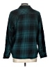 Natural Reflections 100% Cotton Plaid Teal Long Sleeve Button-Down Shirt Size L - photo 2