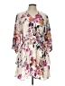 Umgee 100% Polyester Print Ivory Casual Dress Size L - photo 1