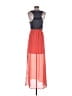 Le Sample Orange Casual Dress Size M - photo 2