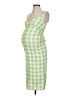 ASOS Design Checkered-gingham Green Casual Dress Size 2 Maternity - photo 1