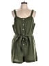 Millenium 100% Polyester Solid Green Romper Size L - photo 1