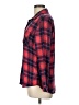 Gap 100% Rayon Plaid Red Long Sleeve Button-Down Shirt Size L - photo 5