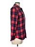 Gap 100% Rayon Plaid Red Long Sleeve Button-Down Shirt Size L - photo 4