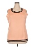 misook Color Block Orange Sleeveless T-Shirt Size 2X - photo 1