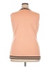 misook Color Block Orange Sleeveless T-Shirt Size 2X - photo 2