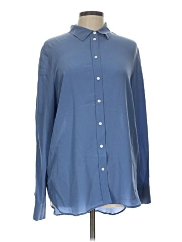 Everlane Long Sleeve Silk Top (view 1)