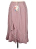Ted Baker London 100% Polyester Stripes Red Casual Skirt Size 6 (2) - photo 2