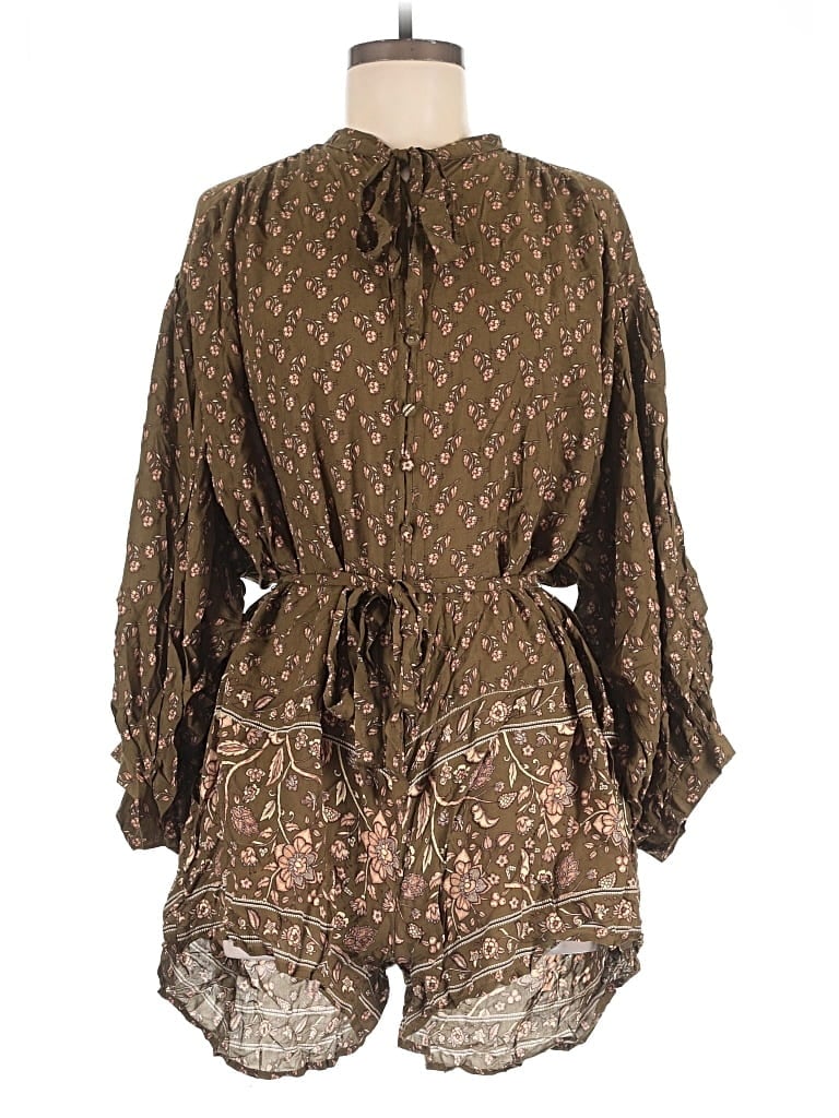 Pre-owned Vici 3/4 Sleeve Blouse In Brown