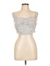 Wild Fable Silver Sleeveless Top Size L - photo 1
