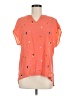 Esprit 100% Viscose Orange Short Sleeve Blouse Size 6 - photo 1
