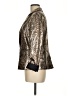 Dolce Cabo 100% Polyester Metallic Gold Blazer Size M - photo 5