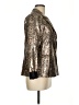 Dolce Cabo 100% Polyester Metallic Gold Blazer Size M - photo 4
