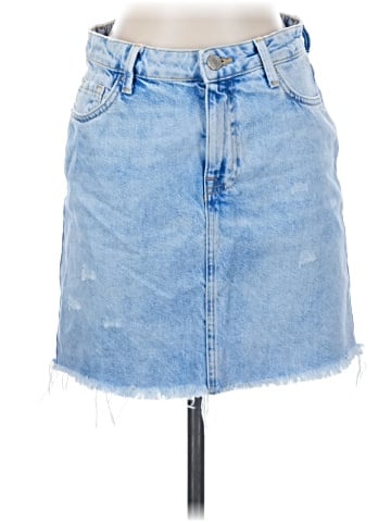 Zara Basic Denim Skirt (view 1)