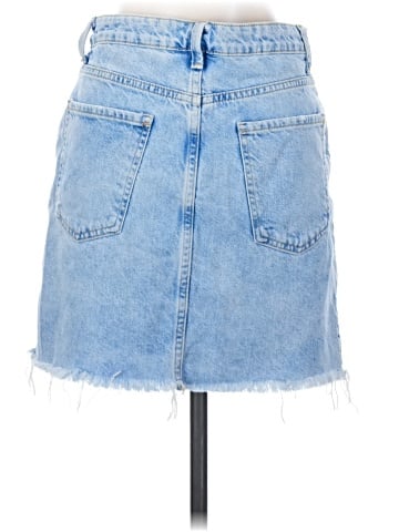 Zara Basic Denim Skirt (view 2)