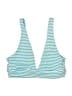 Aerie Stripes Teal Swimsuit Top Size M - photo 1