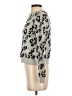 Planet Gold Animal Print Gray Pullover Sweater Size XS - photo 5