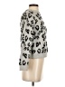 Planet Gold Animal Print Gray Pullover Sweater Size XS - photo 4