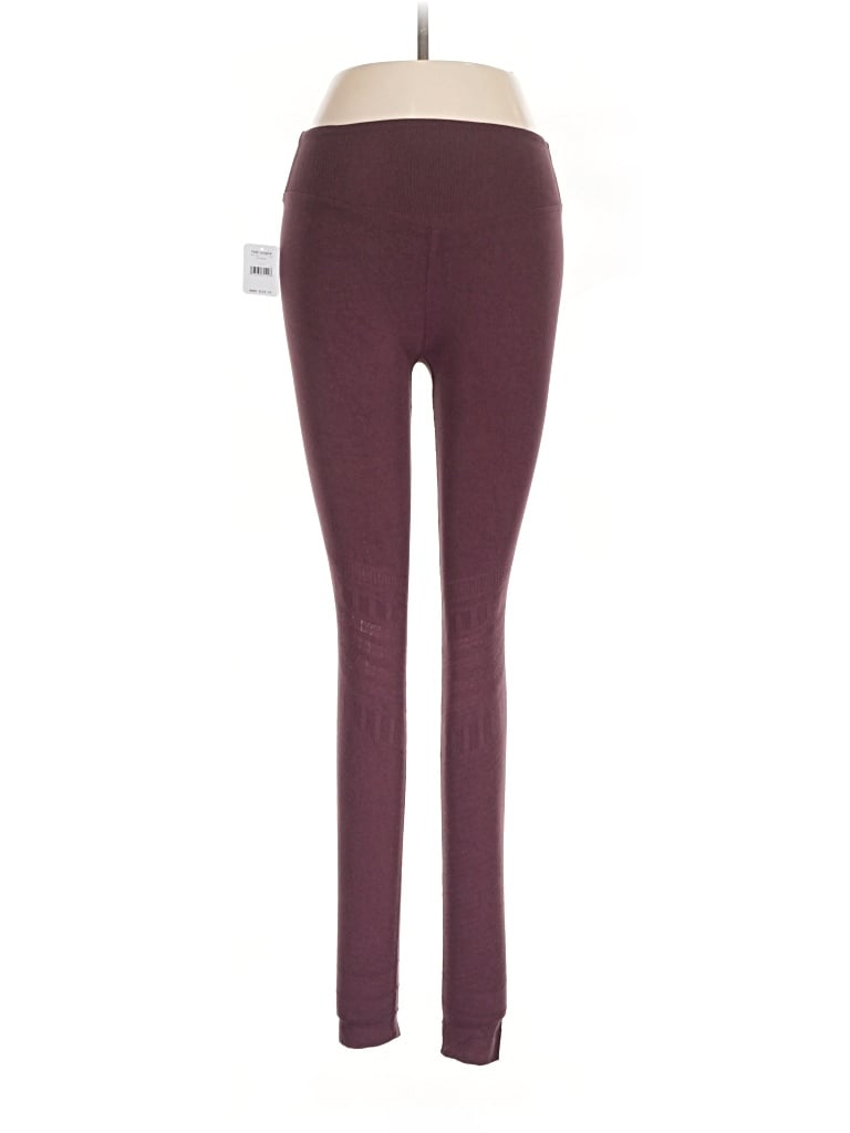 Pre-owned Fp Movement Yoga Pants In Burgundy