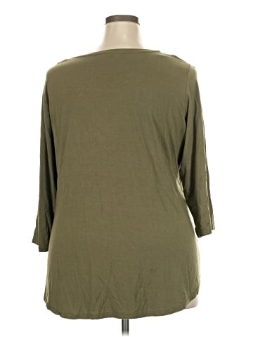 Rose + Olive 3/4 Sleeve Top (view 2)