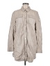 Mauritius 100% Leather Solid Tan Trenchcoat Size 8 - photo 1