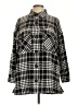 Pull&Bear Plaid Black Coat Size L - photo 1