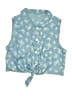 Unbranded 100% Polyester Blue Sleeveless Button-Down Shirt Size 9 - 10 - photo 1